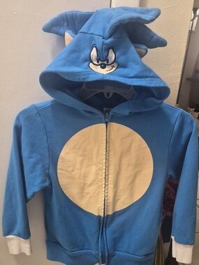 Sonic Kids Character Hoodie Costume size small